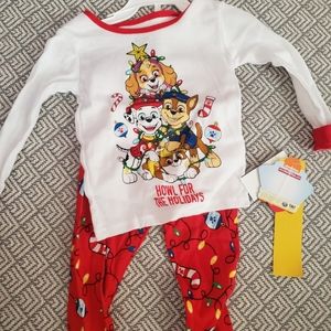 Paw Patrol 2pc Long Sleeve Christmas Pjs